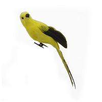 Vivid Colors Simulation Feather Parrot Lifelike Appearance Fake Parrot Decoration Lightweight for Garden, Shop Window, Party