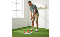 Beginner Friendly Adjustable Golf Swing Practice Aid Portable Golf Swing Practice Aid Easy Setup Sports Training Gear Stable for Golfers, Beginners
