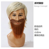 Halloween Beard Prop Mask with Viking Braids