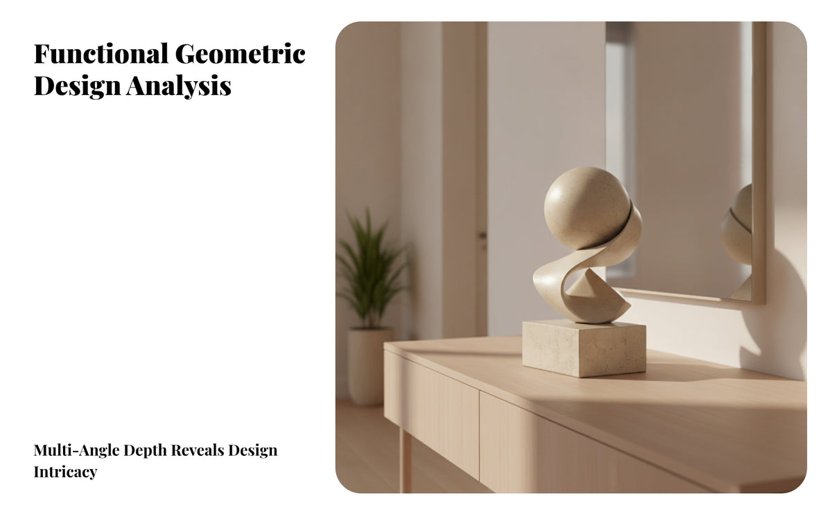 Tabletop Abstract Sculpture | Minimalist Modern Design, Decorative Sculpture, for Living Room