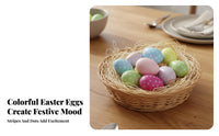 12 Pieces Easter Egg Patterned Easter Egg Eye-Catching Colors for Kids, Party Planners, Basket Filler, Classroom