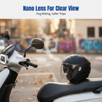 Certified Electric Full Coverage Helmet, Winter Warmth, Large Size, Anti-Fog, Unisex, Adjustable Fit