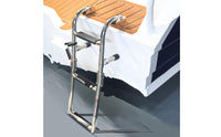 Foldable Boarding Ladder Non-Slip Steps Folding Stainless Steel Ladder