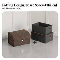 Multi-Compartment foldable storage Box Portable with Handles Trunk Organizer Large Capacity Car Storage Solution Sturdy Construction for voyagers, SUV Owners, Automobile, journey journey, Shopping, rear Seat