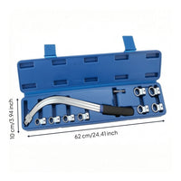 10 Pieces Belt Wrench Tool Kit Adjustable Belt  Tool   Wrench with Interchangeable Heads for Home Mechanics, Workshop