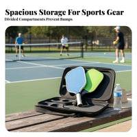 Pickleball Paddle Bag Large Capacity Pickleball Paddle Case Hard Shell Racket Case Safeguarding Sports Accessory Spacious