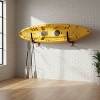 2 Pieces Kayak Wall Mount Carbon Steel Wall Kayak Space Saving Paddleboard Hanger