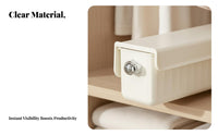 Divided Underwear and Sock Box Dust-Proof Lid Wall-Mounted Sock Organizer