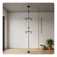 Adjustable Height Floor to Ceiling Bike Rack No Drilling Required Vertical Bike Storage Pole Space Saving Indoor Cycle Hanger Easy Installation for Apartment, Garage