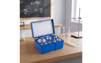 Foam-Lined Calibration Weight Set with Case and Tweezers Precision Weight Set with Tweezers Long-Lasting Weights Corrosion-Resistant for Science Laboratory