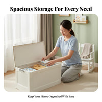 Large Capacity Wheeled Storage Tote Thickened Design Organizer Box Multi-Purpose sturdyDuty for Garage Organizers, Homeowners, Bedroom, Kids' Room, Closet, Moving