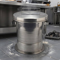 Briquette Extinguishing Bucket Lidded Bbq Tool Commercial Grade Fireplace Accessory for Grilled Meat Use