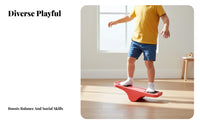 Leaf Rocker Non-Slip Design Sensory Balance Board Multi-Functional Rocking Rotating Toy for Preschoolers, Infants 12m+, Kindergarten, Indoor, Playroom