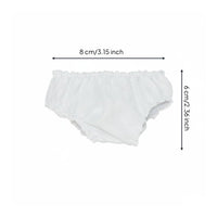 Easy On and Removal 17cm Doll Underwear Washable Miniature Panties Reusable Cloth Doll Underpants Elastic