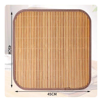 Long-Lasting Bamboo Seat Cushion Splinter-Splinter-Resistant Summer Cooling Chair Mat for Office Workers, Drivers, Car, Home