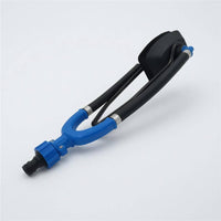 U-Shaped Frame Outboard Engine Flusher Rubber Tubes Two-tubeTube Engine Flusher Clamped Pads Marine Maintenance Tool Blue