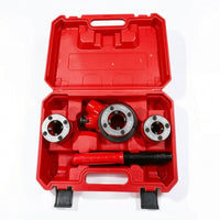Ratchet piping Threader Kit Compact piping Threading Machine with Case Heavy Duty Tool for Plumbers, Pipefitters