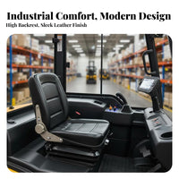 Sturdy and Long-Lasting Road Roller Driver Seat High Resilience Foam Cushion Universal Forklift Seat Wear-Resistant