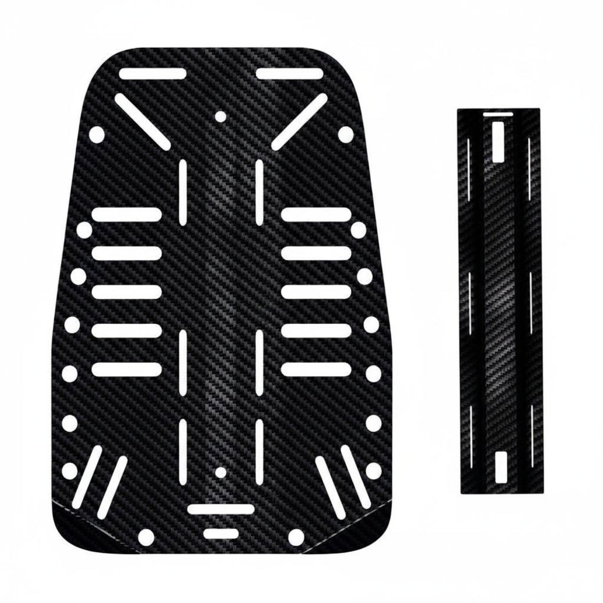 Carbon Fiber Diving Backplate High Strength Scuba BCD Backplate Single/Double Tank Compatible