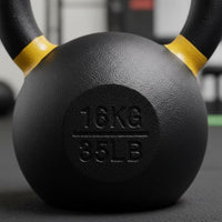 Spray Coated Cast Iron Kettlebell Commercial Grade Gym Kettlebell Dumbbell Substitute Solid Cast Iron Weight Heavy Duty for Men