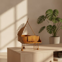Piano Planter Rusted Piano-Shaped Planter Tabletop for Desk, Shelf