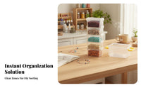 24-Compartment Bead Case Transparent Design Organizer Box Multicompartment for Desktop