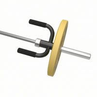 Angled   Attachment Handle with Padded Grips Comfortable  Matte Dark Fitness Attachment for Weightlifters
