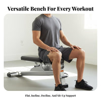Incline Decline Bench Thick Padded Cushion Incline Decline Flat Bench Quick Adjustment for Bodybuilders