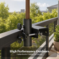 Umbrella Clamp Screw Tightened Umbrella Clamp Mount Bracket Adjustable for Utility Vehicles