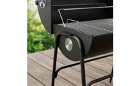 Temperature-Controlled Charcoal Grill with Side Shelf Long-Lasting Charcoal Grill with Warming Rack Spacious Large for Campers, Backyard, Camping