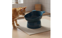 Nordic Design Bear Head Cat Bowl Easy to Clean Tilted Cat Food Bowl Non-Slip Design for Cats