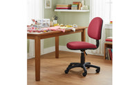 Support Armless Office Chair Height Adjustable Small Space Computer Chair Ergonomic for Students