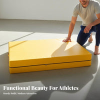 Folding Gymnastics Mat Foldable Design Tumbling Mat Impact Absorbing Thick Crash Pad for Gymnasts, Fighting Artists, Dance Studio, Home Gym, Playroom
