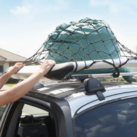 Car Roof Rack Net Universal Fit Elastic Luggage Net with Hooks High Vehicle Mesh Organizer for Journeyers, SUV Owners, Travel, Truck Bed