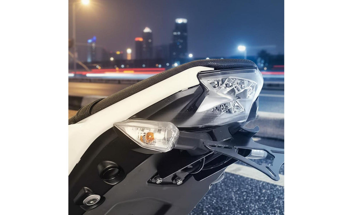 Motorcycle Vehicle Registration Plate Holder Long-Lasting Carbon Steel Rear Vehicle Registration Plate Bracket Mudguard Remover