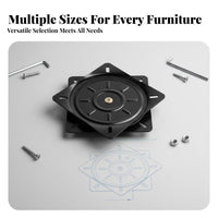 Chair Rotate Base High Load Capacity Rotating Bearing Plate Bar Stool Rotate Plate Steel Construction for Furniture Makers