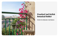 Balcony Railing Hanging space-saving rackSaving blossom Box Holder Easy Installation