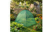 Mesh Plant Cover with Steel Frame Breathable Plant Protection Cover Sturdy Garden Cage for Balcony