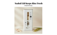Japanese Design Rice Storage Container Large Capacity Measuring Rice Bin Moisture-Proof