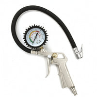 Tire Inflator Flexible Tire Inflator with Gauge Accurate Air Compressing Attachment for Vehicle Owners, Garage, Workshop