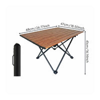 Camping Table with Carry Bag Foldable Camp Folding Table Compact Furniture for Campers, Anglers, Picnics, Barbecues