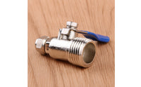 Threaded Valve Connector Quarter-Turn Valve with Lever Handle No Leakage Easy to Open and Close for Plumbers, Plumbing