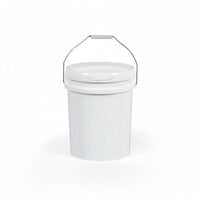 PP Bucket  Reinforced Bucket with Handle and Lid Pail with Lid for Workshop