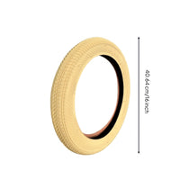 Anti-Slip Children's Bike Tire Beige Kids' Bike Tire Textured Smooth-Rolling for Neighborhood Paths