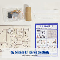 Science Experiment Materials Kit, DIY Microscope Model, Educational Science Toy for Kids