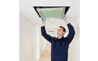 Inspection Maintenance Panel with Aluminum Frame Pull-down Gypsum Board Maintenance Panel Invisible Overhead Access Hatch for Contractors