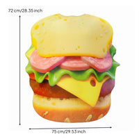 Hamburger Costume Cosplay Burger Costume 3D Shape Dress-up Clothes for Adults