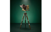 Camera Model with Tripod Nostalgic Retro Camera Model Prop Antique Decor Artisanal for Collectors, Photo Studio, Cafe