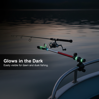 Universal Reinforced Quick-Release Fishing Rod Holder with Luminous Antenna