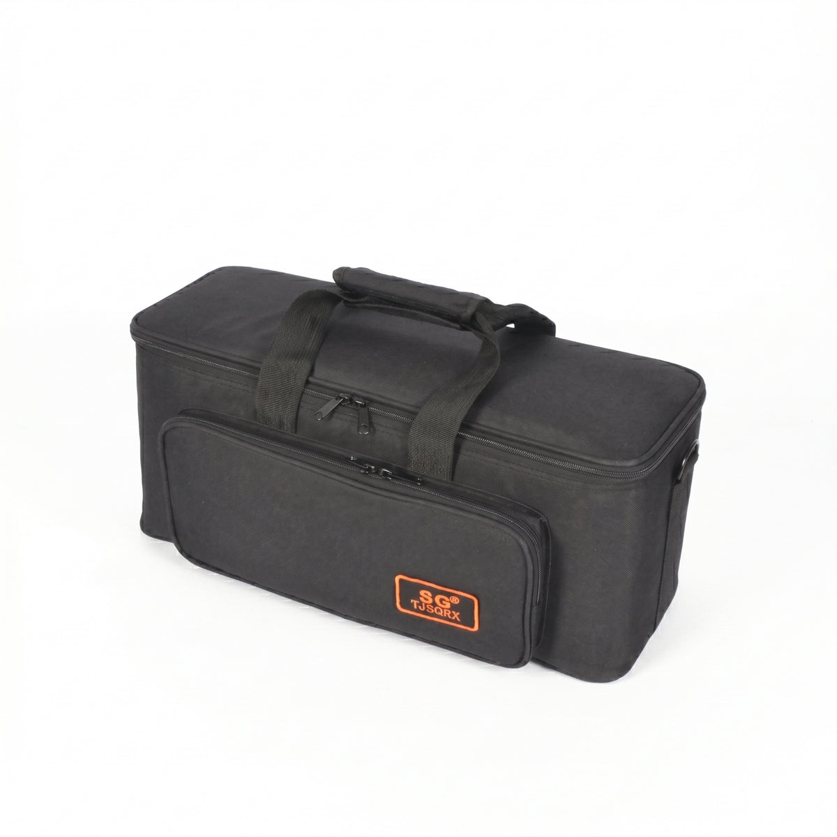 Wear-Resistant Portable Speaker Carrying Bag Velvet Lined Portable Amplifier Carrying Bag Detachable Shoulder Strap Padded Speaker Carrier Front Zippered Pocket